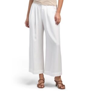 NWT YOUNG FABULOUS & BROKE Bone Cavlin Cropped Wide Leg High Rise Trousers